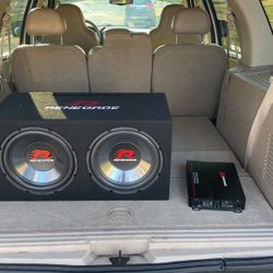 Renegade RXA 1000D Amp And Subs Mono D 12s