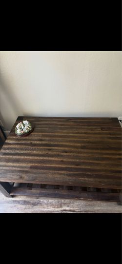 Wooden coffee table