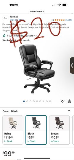 Office Chair Leather Big Chair $15
