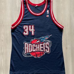 Vintage 90s Houston Rockets Champion Jersey Mens Large 