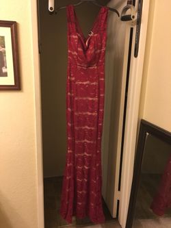 Red Lace formal dress