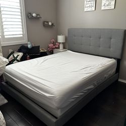 Queen Sized Bed And Nightstands (2)