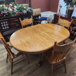 Table And 4 Chairs $80