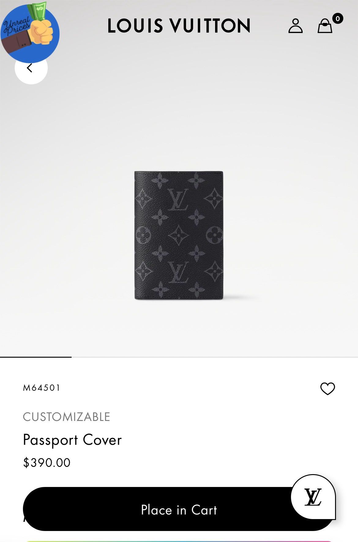 Louis Vuitton Passport Cover