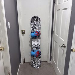 Snowboard with Bindings - Size 151cm