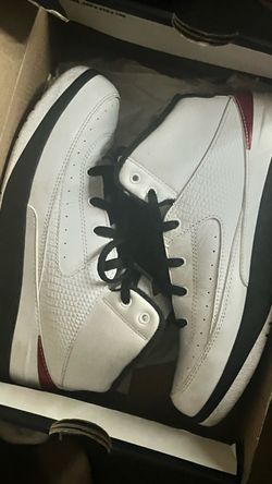 Air Jordan 2 Low White Black Red Sneakers