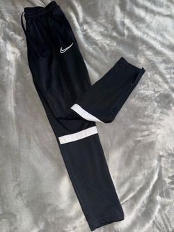 Nike Men’s Soccer Black Track Pants with White Stripe