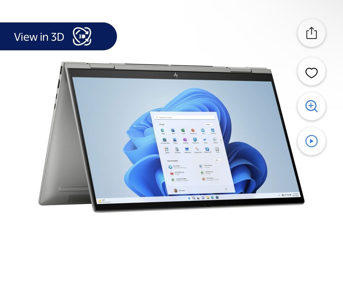 New! Sealed. Laptop HP 16” Envy x360 2-in-1 touchscreen Ryzen -512 SSD - 8 gig memory