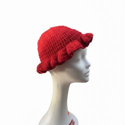 Street Trend Bucket Hat, Casual Trendy Knitted Hat, Fashionable Hat for All Seasons