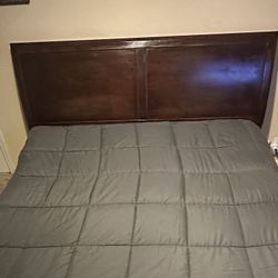 "Cal King bed frame + Tempur-pedic mattress - great condition!