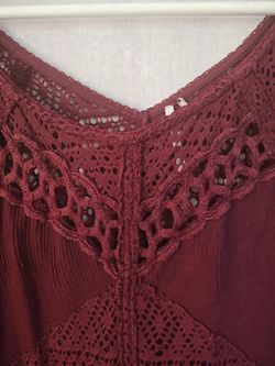Free People Burgundy Mini