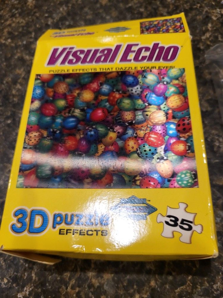 Visual Echo 3D puzzles, 35 pieces, set of 2, new unopened in the sealed package