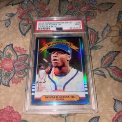 Ronald Acuna Jr. 2019 Donruss Optic CAROLINA BLUE (41/50) Atlanta Braves Pop 1!!
