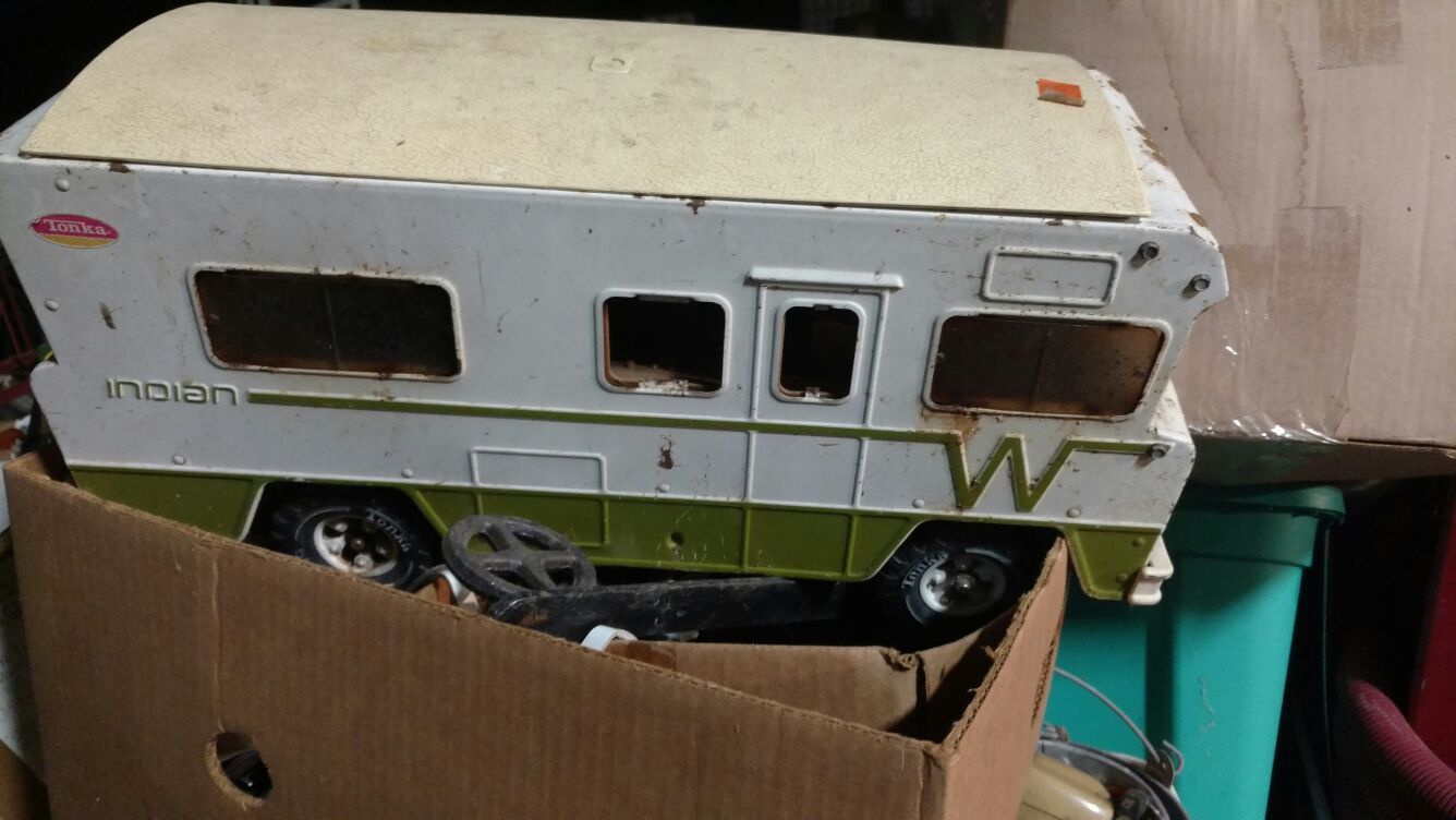1974 Winnebago Indian RV Metal Collectible