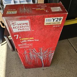 7 ft. LED Willow Tree Holiday Yard Decoration