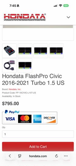 Hondata software