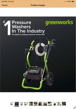 Greenworks Power Washer and Surface Cleaner Attachment