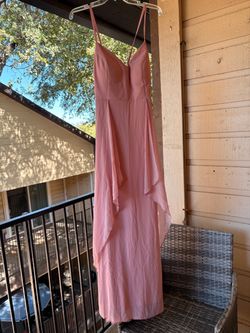 Pink Spaghetti Strap Maxi Dress