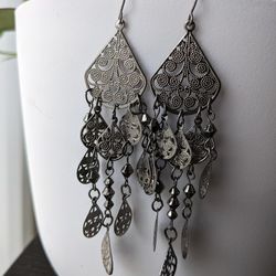 Halloween Large Chandelier Earrings 4"