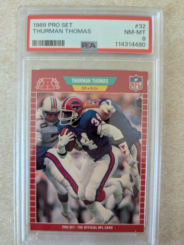 1989 Pro Set Thurman Thomas PSA 8 
