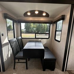 Drop leaf table with mounting bracket from RV