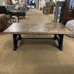 Geometric Industrial Coffee Table