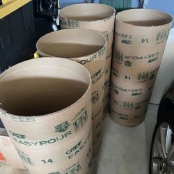 Tube Cardboard Concreate Building  14 Inch Diameter And 4 feet Height 