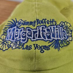 Embroidered Margaritaville Las Vegas Jimmy Buffett's baseball cap. Velcro back strap. 