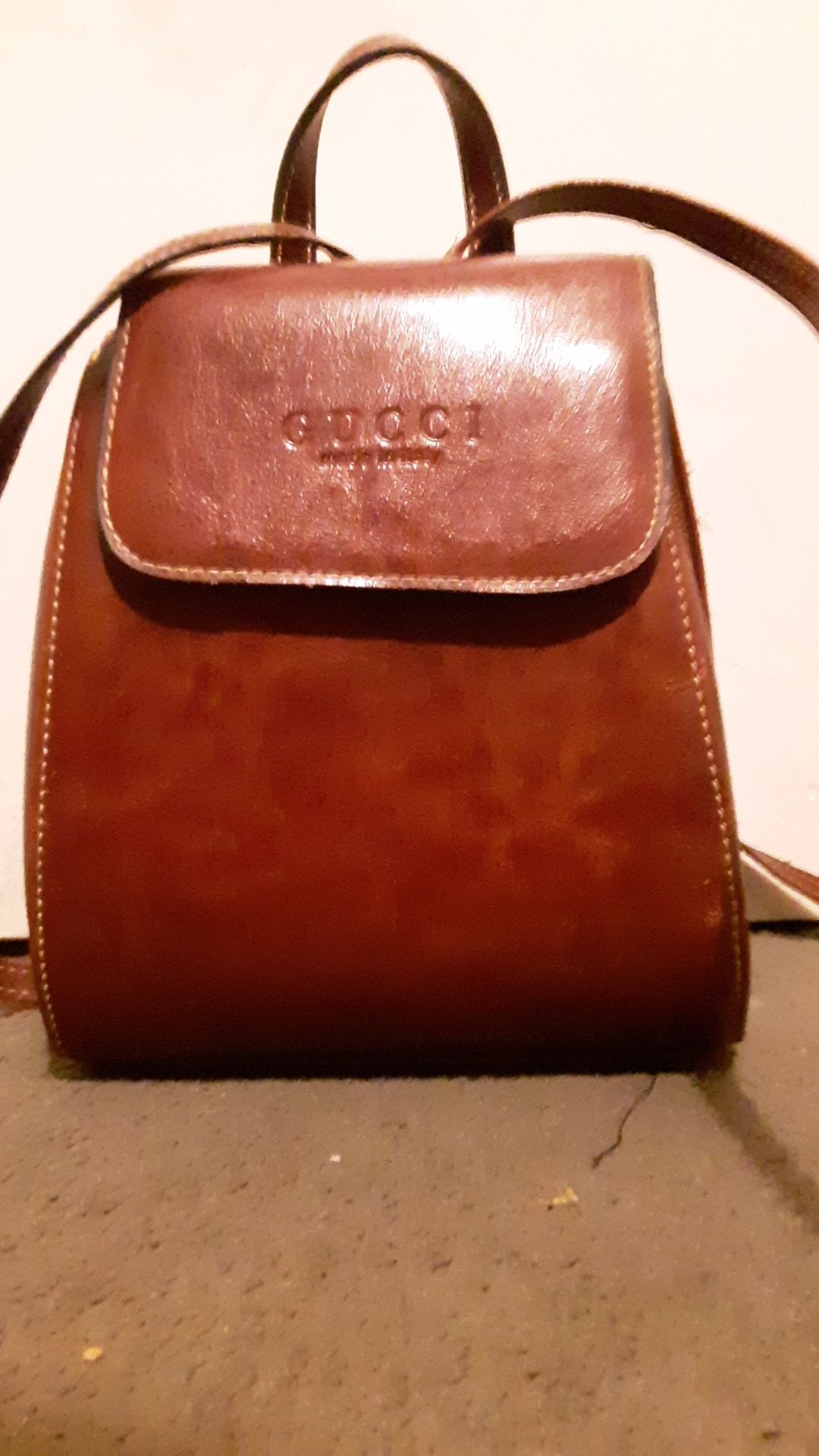 Gucci brown leather bag