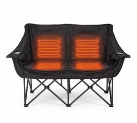 Heated Double Folding Camp Chair