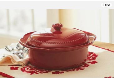 Princess House Pavillion Berry 2 Qt Casserole/ Caserola De 2 Qt De Princess House 