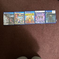 4 PS4 Games and 1 PS5 Game