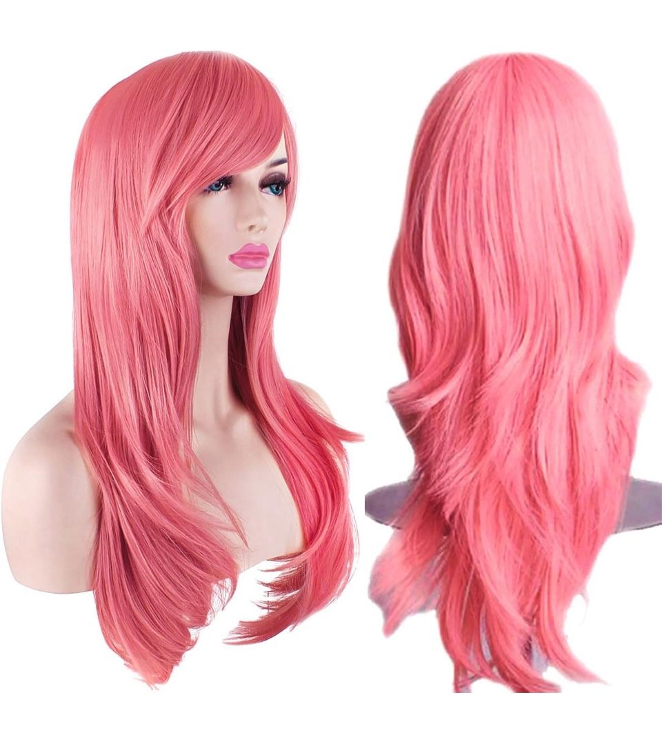28 inch Fashion Wig (Grey Pink)