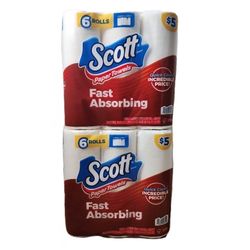 2 Scott Paper Towels 