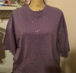 Rhinestone T Shirt New 