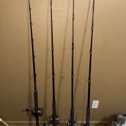 4 Penn 114h Special  6/0  Senator 2 Penn Special Rods One Penn Slammer Rod One Gold Cup Rod 