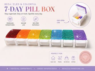 beautiful bedazzled pill box