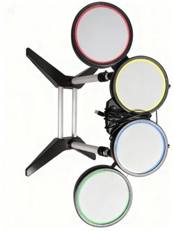 Playstation PS3  Rock Band Special Edition Guitar Drums  pedals DrumSticks Mic