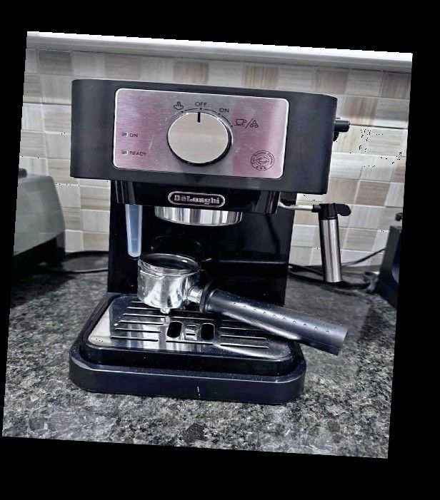 mean letter Coffee Shop Machine Brew Perfect Espresso Daily