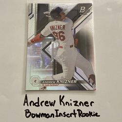 Andrew Knizner San Francisco Giants Catcher Bowman Short Print Insert Rookie Card. 
