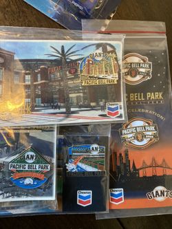 Set Of 4 San Francisco Giants Pins