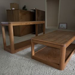 Coffee Table And Matching Side Table
