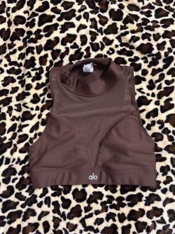 Alo yoga brown mesh tank top🤎
