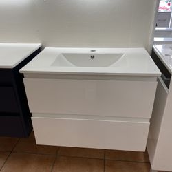 NEW ~ Modern Floating Bathroom Vanity - 30 inches