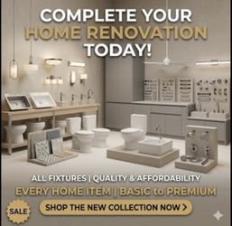 Extreme discounted home renovation fixtures. (Sinks, Faucets, lighting fixtures, tile, toilets,ect)