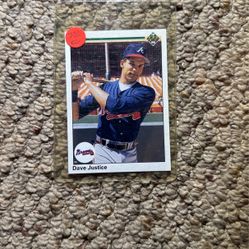 1990 Upper Deck Dave Justice RC #711