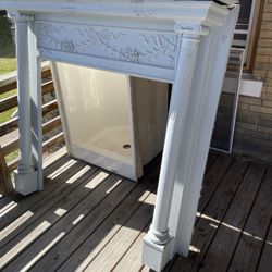 Antique Wooden Mantle 