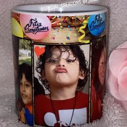 Birthday gift/ Feliz cumpleaños photo ceramic mug 🎊😊 Do you need custom mugs? 
