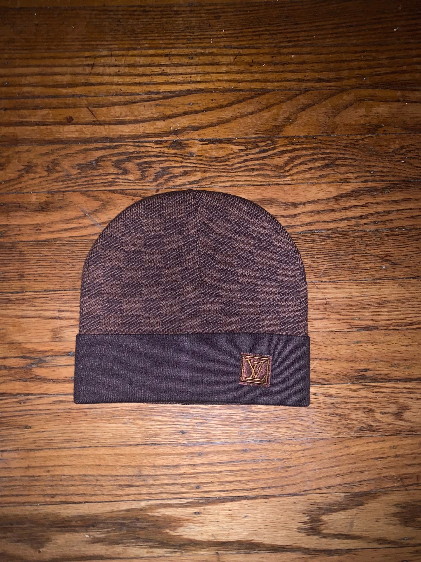 Brown LV beanie