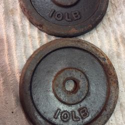 10 lb Pair Standard Weight Plates 